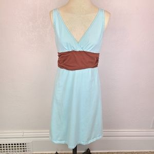 Patagonia Margot Blue Sleeveless Organic Cotton Dress
